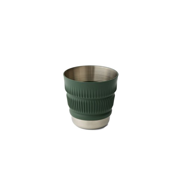 Sea to Summit Detour Stainless Steel Collapsible Mug - Green Laurel Wreath Green