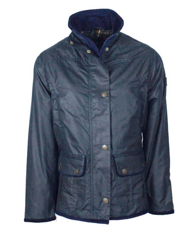 OXFORD BLUE Oilskin Frakke blå Beklædning dame Outdoor Fyn