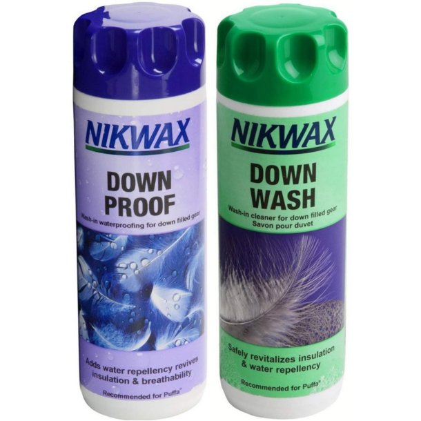 NIKWAX Down wash direct + Down proof 2 X 300ml 2 Pack