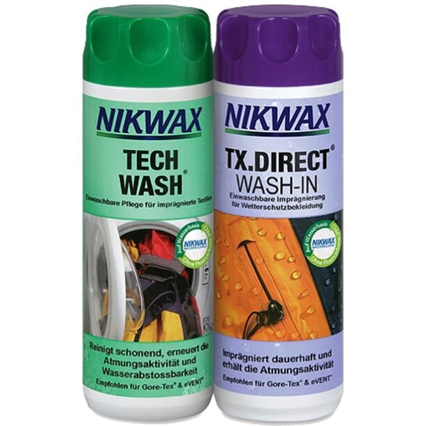 NIKWAX Tech Wash + Tx Direct 2 X 300ml 2 Pack 